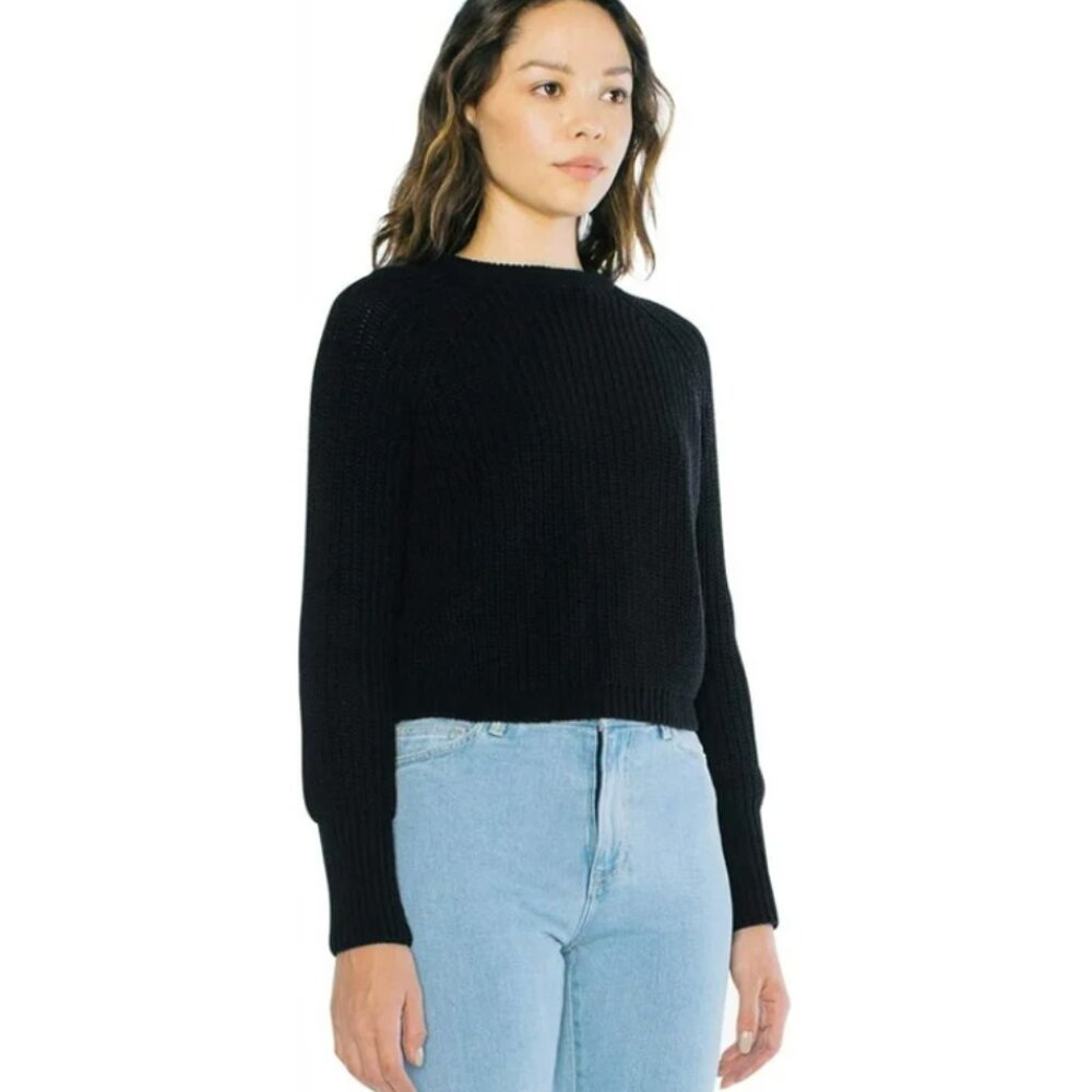 American Apparel Fisherman pullover black